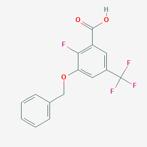 3-(Benzyloxy)-2-fluoro-5-(trifluoromethyl)benzoic acid