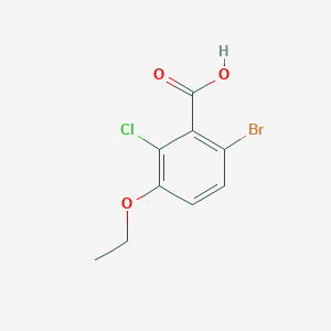 molecular formula C9H8BrClO3 B6294653 6-Bromo-2-chloro-3-ethoxybenzoic acid CAS No. 2379321-62-5