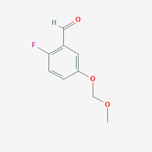 molecular formula C9H9FO3 B6294670 2-Fluoro-5-(methoxymethoxy)benzaldehyde CAS No. 2404734-43-4