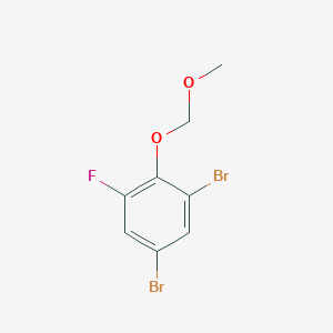 molecular formula C8H7Br2FO2 B6294673 1,5-Dibromo-3-fluoro-2-(methoxymethoxy)benzene CAS No. 2379322-34-4