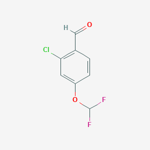molecular formula C8H5ClF2O2 B6294691 2-Chloro-4-(difluoromethoxy)benzaldehyde CAS No. 2222644-34-8