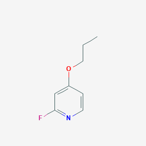 molecular formula C8H10FNO B062947 2-Fluoro-4-propoxypyridine CAS No. 175965-85-2