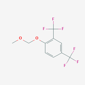 molecular formula C10H8F6O2 B6294701 1-(Methoxymethoxy)-2,4-bis(trifluoromethyl)benzene CAS No. 2364584-73-4