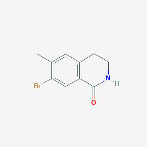 molecular formula C10H10BrNO B6294788 7-Bromo-6-methyl-3,4-dihydroisoquinolin-1(2H)-one CAS No. 2239309-43-2