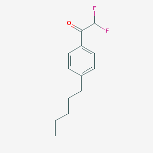 molecular formula C13H16F2O B6294810 1-(4-Pentylphenyl)-2,2-difluoroethanone CAS No. 1823859-42-2