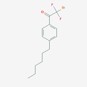 2-Bromo-2,2-difluoro-1-(4-hexylphenyl)ethanone