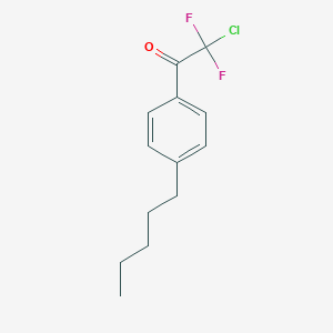 molecular formula C13H15ClF2O B6294820 1-(4-Pentylphenyl)-2-chloro-2,2-difluoroethanone CAS No. 1800374-96-2