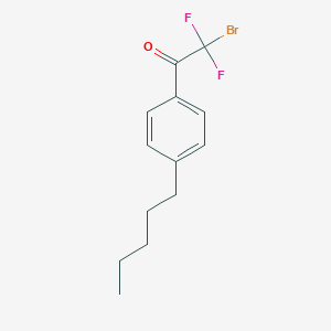 molecular formula C13H15BrF2O B6294853 2-Bromo-2,2-difluoro-1-(4-pentylphenyl)ethanone CAS No. 2173102-52-6