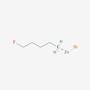 molecular formula C5H10BrFZn B6294886 5-Fluoropentylzinc bromide, 0.50 M in THF CAS No. 1037176-29-6
