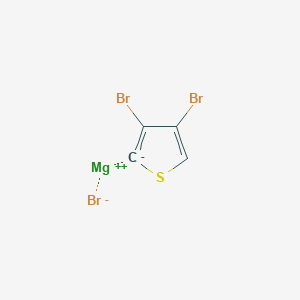 molecular formula C4HBr3MgS B6294925 (3,4-Dibromothiophen-2-yl)magnesium bromide, 0.25 M in THF CAS No. 124109-12-2