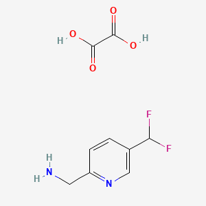 molecular formula C9H10F2N2O4 B6295037 [5-(Difluoromethyl)-2-pyridyl]methanamine oxalic acid CAS No. 2411641-51-3