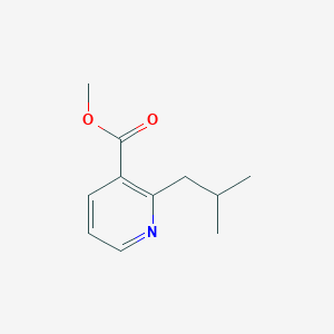 molecular formula C11H15NO2 B6295057 Methyl 2-isobutylpyridine-3-carboxylate CAS No. 2121828-09-7