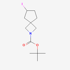 molecular formula C12H20INO2 B6295065 t-Butyl 6-iodo-2-azaspiro[3.4]octane-2-carboxylate CAS No. 2411635-57-7
