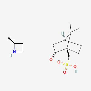 molecular formula C14H25NO4S B6295070 (2S)-2-Methylazetidine (1R,4S)-bicyclo[2.2.1]heptane-1-methanesulfonate CAS No. 1877329-24-2