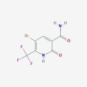 molecular formula C7H4BrF3N2O2 B6295076 5-Bromo-2-oxo-6-(trifluoromethyl)-1,2-dihydropyridine-3-carboxamide CAS No. 1072022-41-3
