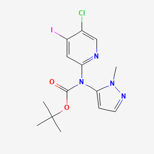 N-Boc-5-Chloro-4-iodo-N-(1-methyl-1H-pyrazol-5-yl)pyridin-2-amine
