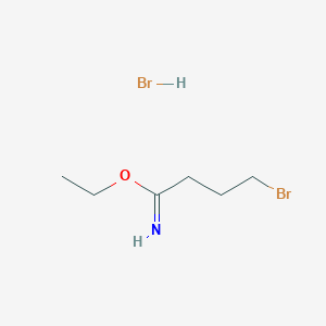 molecular formula C6H13Br2NO B6295097 Ethyl 4-bromobutanimidate hydrobromide CAS No. 2444855-72-3