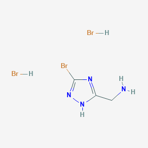 [(3-Bromo-1H-1,2,4-triazol-5-yl)methyl]amine dihydrobromide, 95%