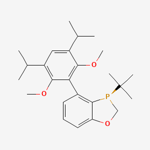 (R)-3-(tert-Butyl)-4-(3,5-diisopropyl-2,6-dimethoxyphenyl)-2,3-dihydrobenzo[d][1,3]oxaphosphole, 97% (>99% ee)