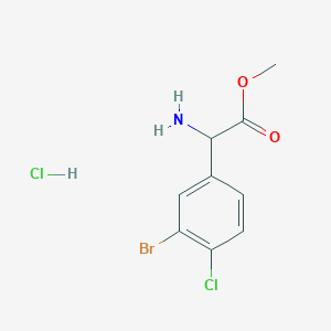 Methyl 2-amino-2-(3-bromo-4-chlorophenyl)acetate hydrochloride