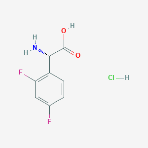 (S)-2-Amino-2-(2,4-difluorophenyl)acetic acid hydrochloride