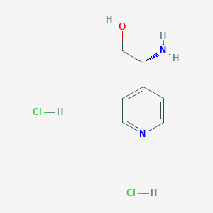 molecular formula C7H12Cl2N2O B6295298 (R)-2-Amino-2-(pyridin-4-yl)ethan-1-ol dihydrochloride CAS No. 2241594-39-6