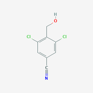 molecular formula C8H5Cl2NO B6295308 3,5-Dichloro-4-(hydroxymethyl)benzonitrile CAS No. 2169594-03-8