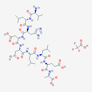 molecular formula C47H74F3N11O18 B6295373 H-Val-Leu-His-Asp-Asp-Leu-Leu-Glu-Ala-OH Trifluoroacetate CAS No. 204931-32-8