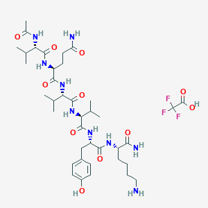 molecular formula C39H62F3N9O11 B6295465 Acetyl-PHF6IV amide Trifluoroacetate CAS No. 2022956-51-8