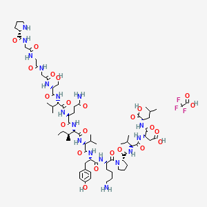 molecular formula C72H114F3N17O23 B6295528 Tau肽（301-315）三氟乙酸盐 CAS No. 330456-48-9