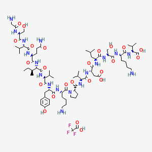 molecular formula C77H127F3N18O24 B6295534 Tau Peptide (304-318) Trifluoroacetate CAS No. 330456-49-0