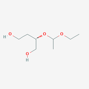 molecular formula C8H18O4 B062956 (2S)-2-(1-ethoxyethoxy)butane-1,4-diol CAS No. 188790-85-4