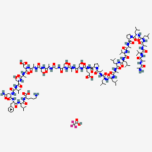 molecular formula C141H233F3N34O44 B6295632 TRAF6 Control Peptide Trifluoroacetate CAS No. 852690-80-3