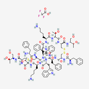 molecular formula C100H133F3N20O22S4 B6295674 Octreotide trifluoroacetate salt (Dimer, Antiparallel) CAS No. 1926163-78-1