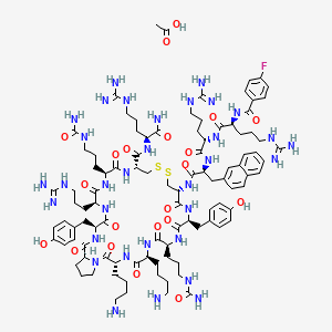 molecular formula C99H148FN33O21S2 B6295694 BKT140 acetate, 98% CAS No. 2639893-42-6