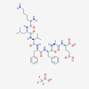 molecular formula C45H65F3N8O12 B6295751 Amyloid b-Protein (16-22) Trifluoroacetate CAS No. 153247-41-7