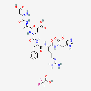 molecular formula C35H48F3N11O13 B6295775 Amyloid b-Protein (1-6) Trifluoroacetate CAS No. 214550-64-8