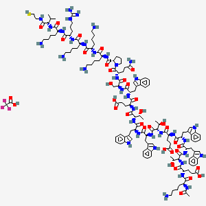 molecular formula C142H203F3N36O35S B6295844 Pep-1-cysteamide Trifluoroacetate CAS No. 863608-35-9
