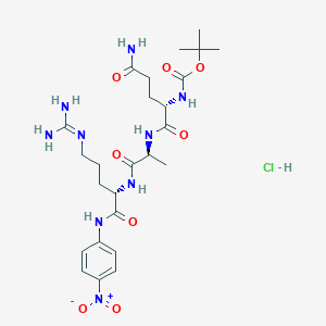 molecular formula C25H40ClN9O8 B6295852 Boc-Gln-Ala-Arg-pNA Hydrochloride CAS No. 2237216-26-9