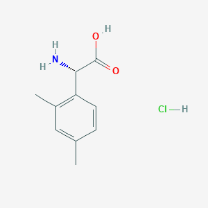 molecular formula C10H14ClNO2 B6296002 (S)-2-氨基-2-(2,4-二甲苯基)乙酸盐酸 CAS No. 1391458-97-1