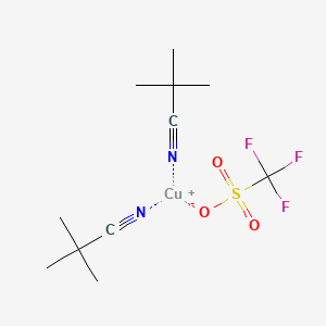 molecular formula C11H18CuF3N2O3S B6296071 (t-BuCN)2CuOTf CAS No. 1383980-93-5