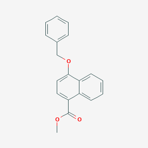 molecular formula C19H16O3 B6296079 Methyl 4-(benzyloxy)-1-naphthalenecarboxylate CAS No. 2145093-84-9