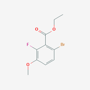 molecular formula C10H10BrFO3 B6296095 Ethyl 6-bromo-2-fluoro-3-methoxybenzoate CAS No. 1823558-41-3