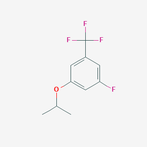 molecular formula C10H10F4O B6296103 5-Fluoro-1-isopropoxy-3-(trifluoromethyl)benzene CAS No. 1395039-21-0