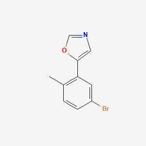 molecular formula C10H8BrNO B6296117 5-(5-Bromo-2-methylphenyl)-1,3-oxazole CAS No. 2013389-23-4