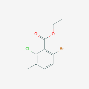 molecular formula C10H10BrClO2 B6296164 Ethyl 6-bromo-2-chloro-3-methylbenzoate CAS No. 1478503-61-5