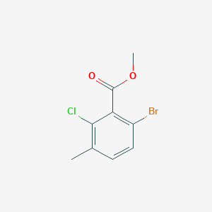 molecular formula C9H8BrClO2 B6296165 Methyl 6-bromo-2-chloro-3-methylbenzoate CAS No. 2244107-78-4
