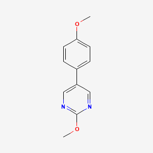 molecular formula C12H12N2O2 B6296166 2-Methoxy-5-(4-methoxy-phenyl)-pyrimidine CAS No. 27956-17-8