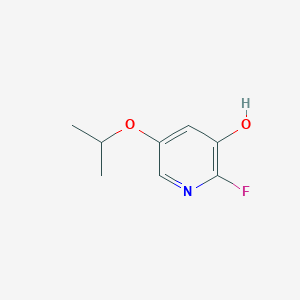 molecular formula C8H10FNO2 B6296228 2-Fluoro-5-isopropoxypyridin-3-ol CAS No. 2230481-22-6