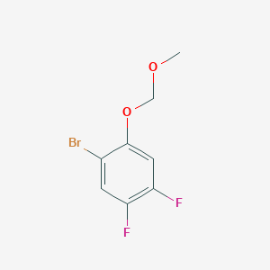 molecular formula C8H7BrF2O2 B6296231 1-Bromo-4,5-difluoro-2-(methoxymethoxy)benzene CAS No. 2238818-94-3